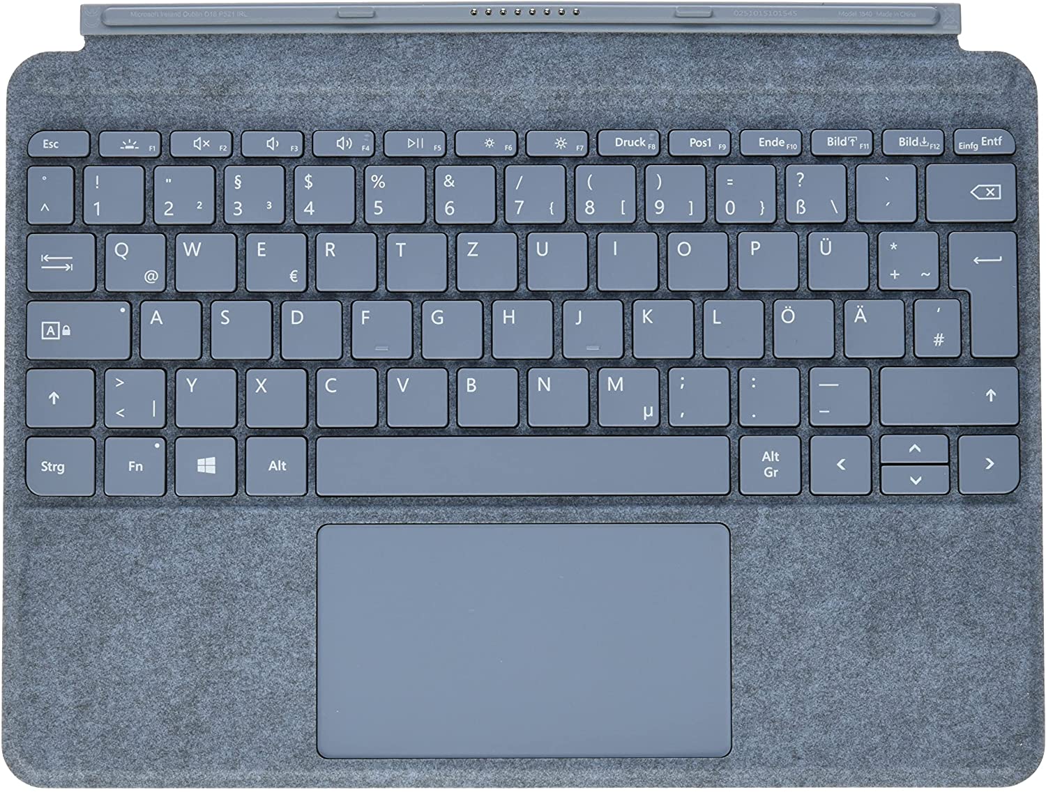 Microsoft Surface Go Type Cover, eisblau, DE