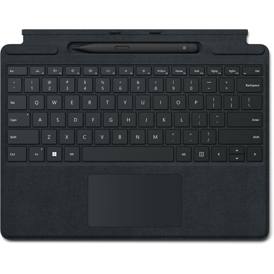 Microsoft Surface Pro 8/9/10/11 Signature Keyboard for Business mit Slim Pen 2 Schwarz (DE)
